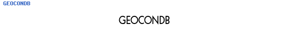 Fuente GEOCONDB.TTF