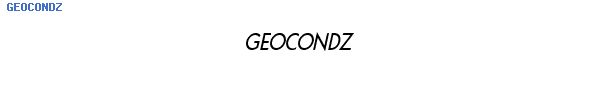 Fuente GEOCONDZ.TTF