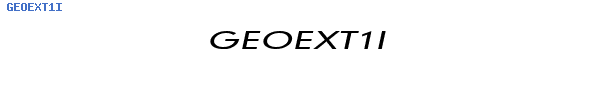 Fuente GEOEXT1I.TTF
