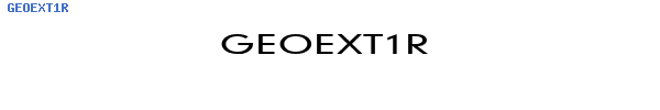 Fuente GEOEXT1R.TTF