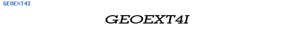 Fuente GEOEXT4I.TTF