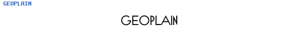 Fuente GEOPLAIN.TTF