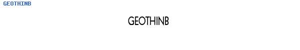 Fuente GEOTHINB.TTF