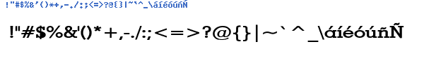 Fuente GEOWID2B.TTF