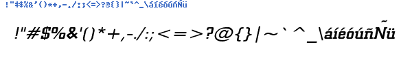 Fuente GEOWID2I.TTF