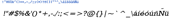 Fuente GEOWID3I.TTF