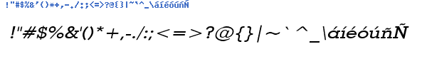 Fuente GEOWID4I.TTF