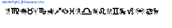 Fuente GEZODIAC.TTF