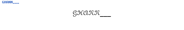 Fuente GHANN___.TTF
