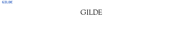 Fuente GILDE.TTF