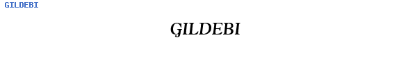 Fuente GILDEBI.TTF