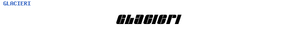 Fuente GLACIERI.TTF