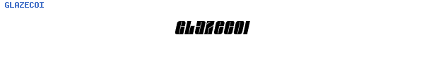 Fuente GLAZECOI.TTF