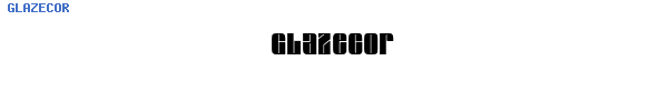 Fuente GLAZECOR.TTF