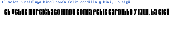 Fuente GLAZEEXR.TTF