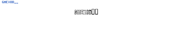 Fuente GMEXOD__.TTF