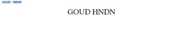 Fuente GOUD HNDN.TTF