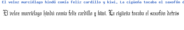 Fuente GREGOTHR.TTF