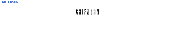Fuente GRIFNSHN.TTF