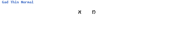 Fuente Gad Thin Normal.ttf