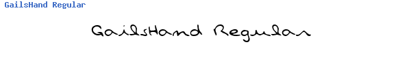 Fuente GailsHand Regular.TTF