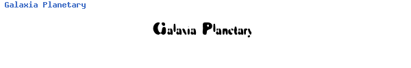 Fuente Galaxia Planetary.ttf
