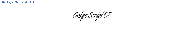 Fuente Galgo Script OT.ttf