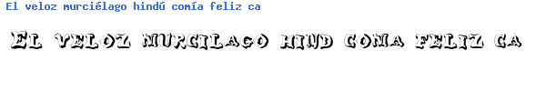 Fuente GanglyDispla.ttf