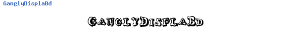 Fuente GanglyDisplaBd.ttf