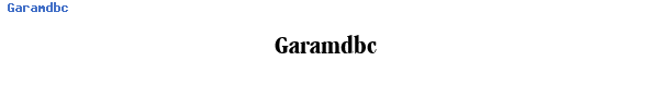 Fuente Garamdbc.ttf
