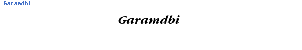 Fuente Garamdbi.ttf