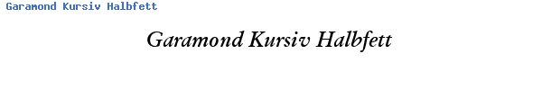 Fuente Garamond Kursiv Halbfett.ttf