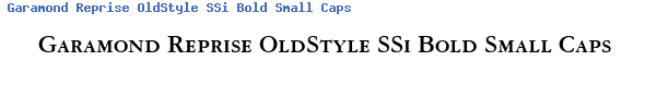 Fuente Garamond Reprise OldStyle SSi Bold Small Caps.ttf