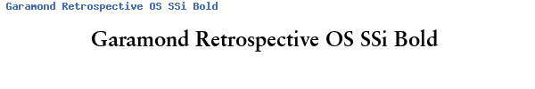Fuente Garamond Retrospective OS SSi Bold.ttf