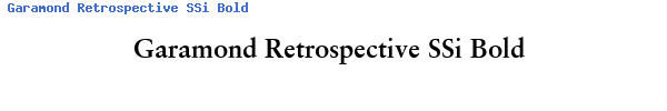 Fuente Garamond Retrospective SSi Bold.ttf