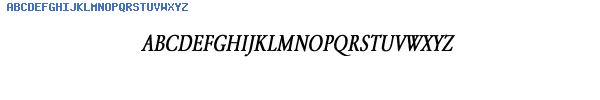 Fuente Garamond-Normal Condensed Bold Italic.ttf