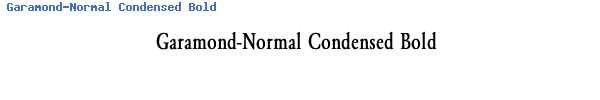 Fuente Garamond-Normal Condensed Bold.ttf