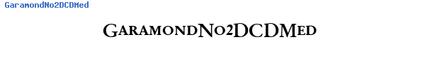 Fuente GaramondNo2DCDMed.ttf