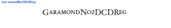Fuente GaramondNo2DCDReg.ttf