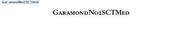 Fuente GaramondNo2SCTMed.ttf