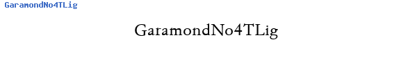 Fuente GaramondNo4TLig.ttf