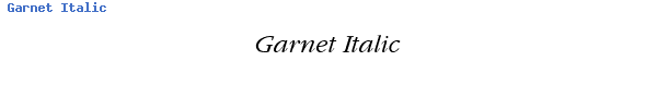 Fuente Garnet Italic.ttf