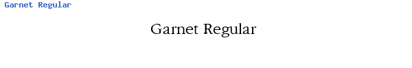 Fuente Garnet Regular.ttf