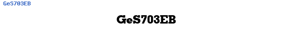 Fuente GeS703EB.ttf