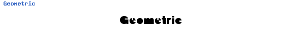 Fuente Geometric.ttf