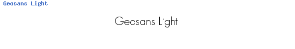 Fuente Geosans Light.ttf