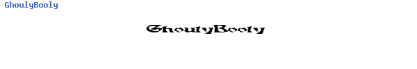 Fuente GhoulyBooly.ttf