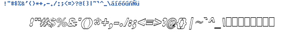 Fuente GillsBlack Outline Oblique.ttf