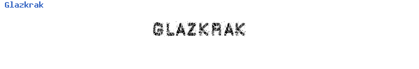 Fuente Glazkrak.ttf