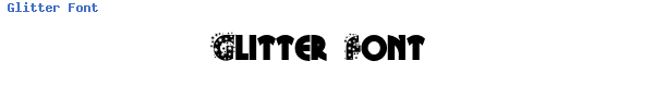 Fuente Glitter Font.ttf